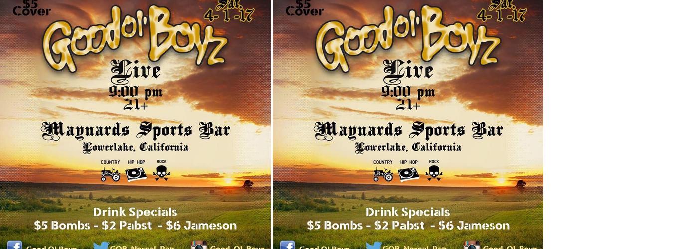 Maynard's Sports Bar Menu