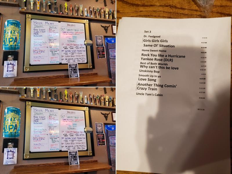 Round Up Saloon Menu