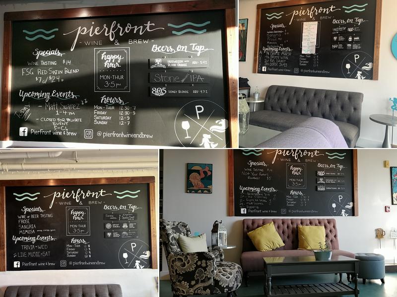 PierFront Wine & Brew Menu