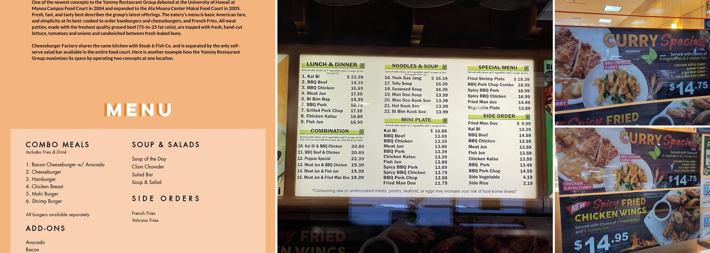 Peppa's Korean B-B-Q Menu