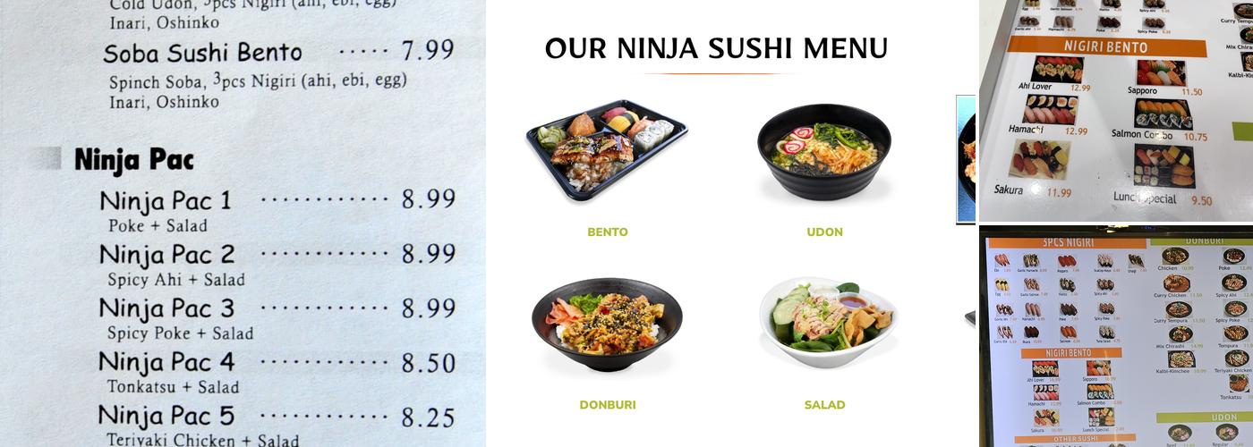 Ninja Sushi Airport Menu