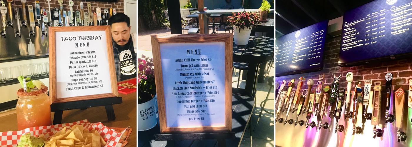 PBS Pub & Co. Menu