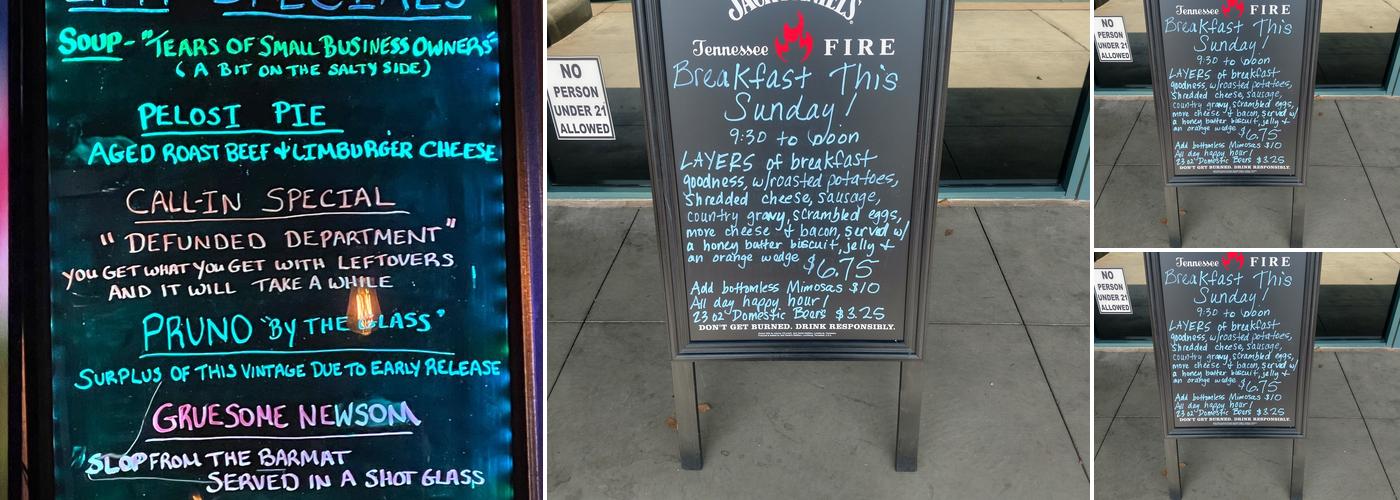 Locals Public House Menu