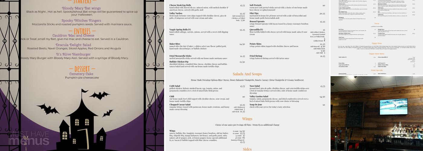 Stormy's Menu