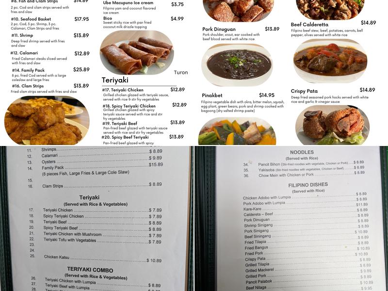 Mum's Fish & Chips Teriyaki & Lumpia (Filipino) Menu