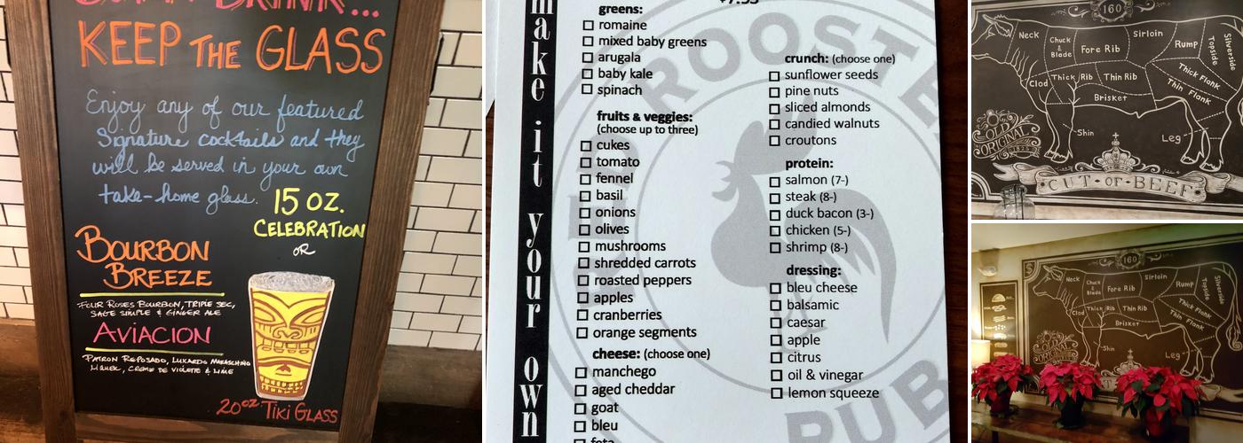 Red Rooster Pub Menu