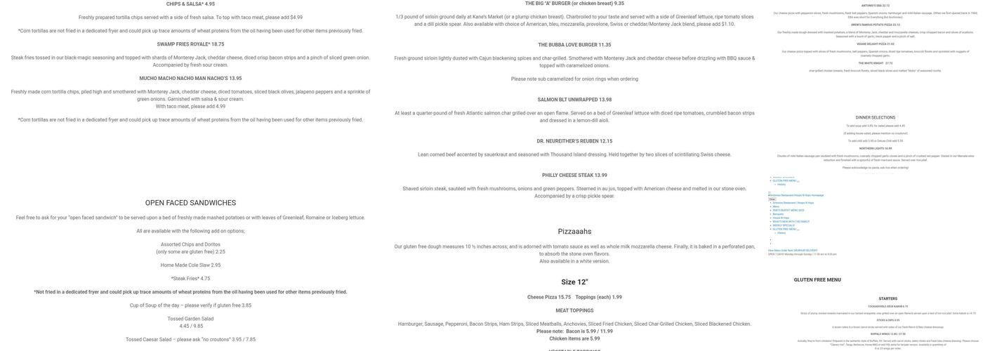 Hoops-N-Hops Menu