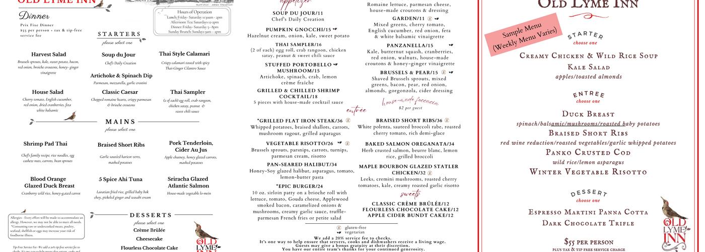 The Side Door Jazz Club Menu