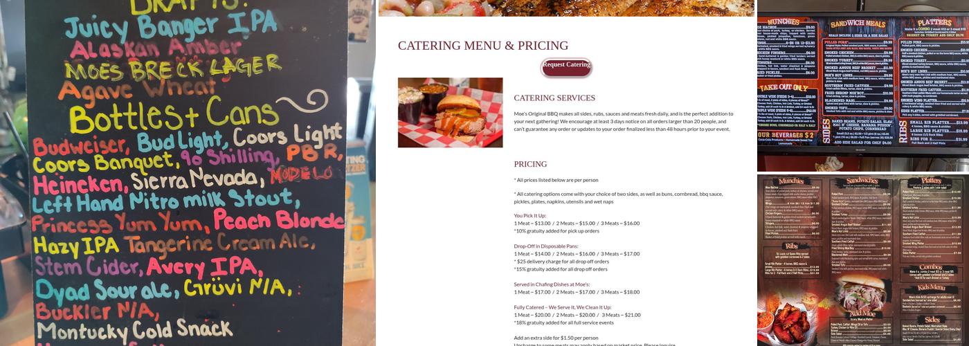 Moe's Original BBQ Menu