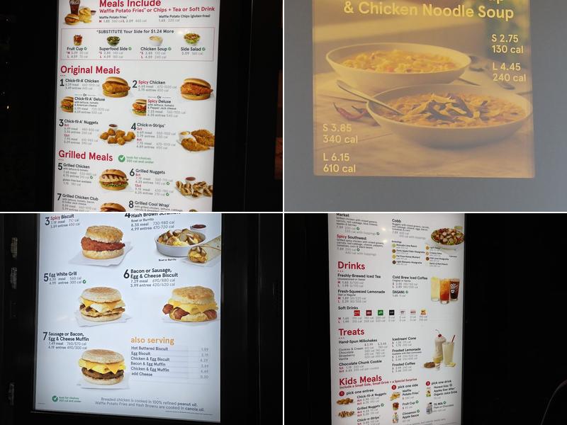 Chick-fil-A Menu