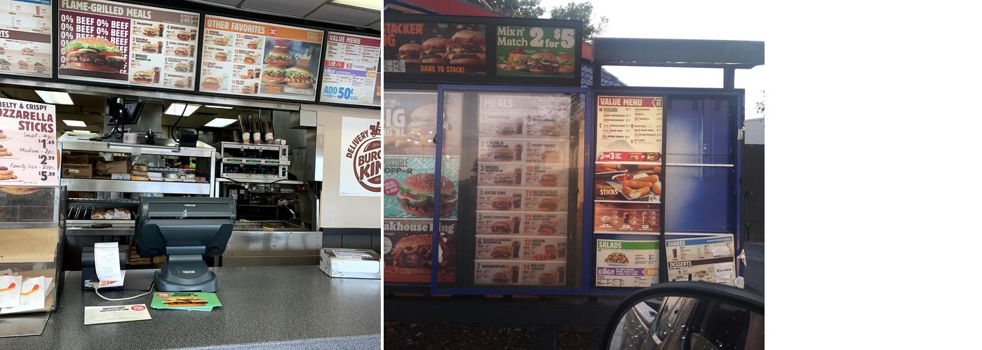 Burger King Menu