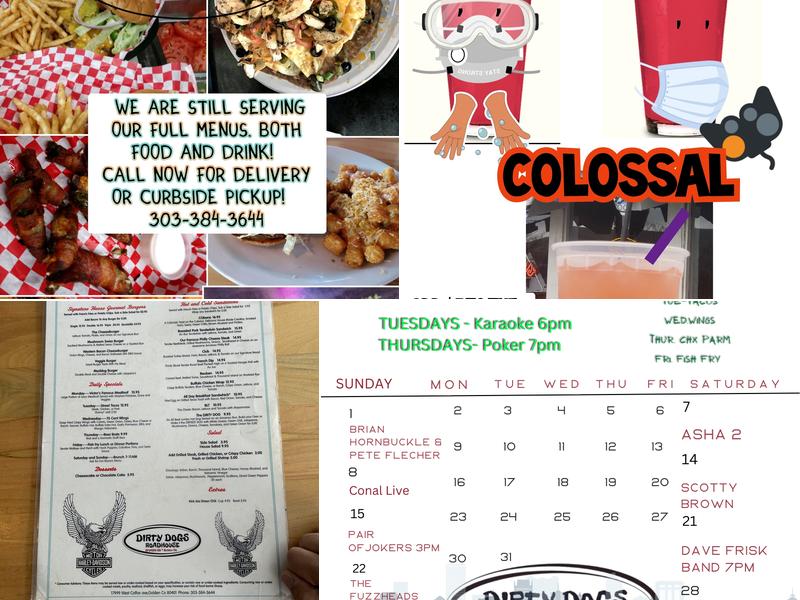 Dirty Dogs Roadhouse Menu