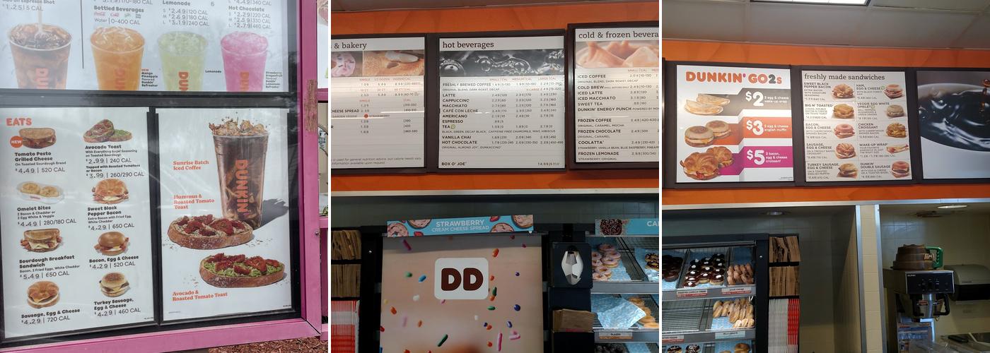 Dunkin' Menu