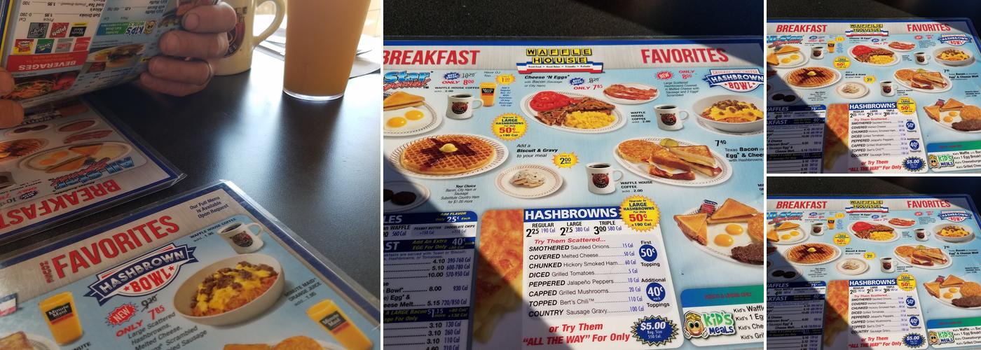 Waffle House Menu