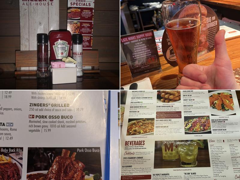 Miller's Ale House Menu