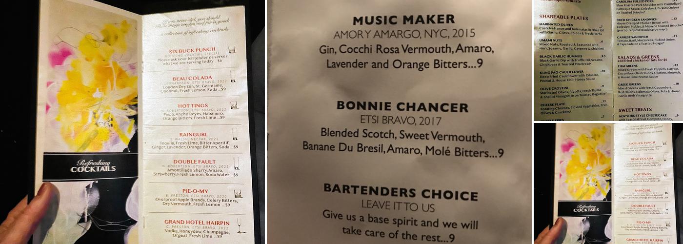 Etsi Bravo Menu