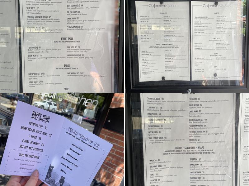 Studio 107 Menu