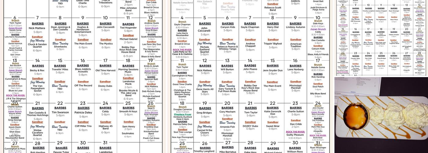 The Sapphire Room Menu