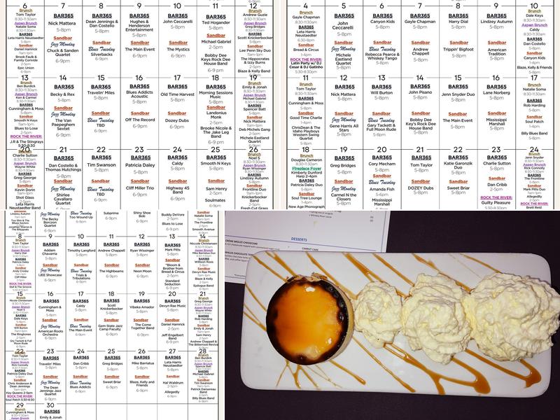 The Sapphire Room Menu