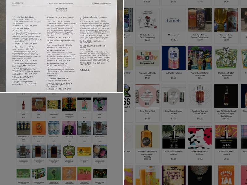 Iron&Glass Taproom & Bottleshop Menu