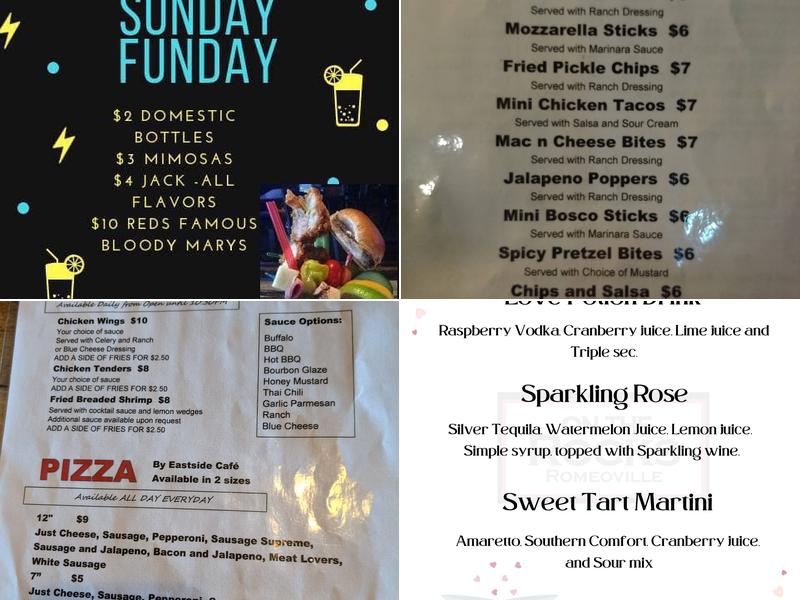 On The Rocks Romeoville Menu