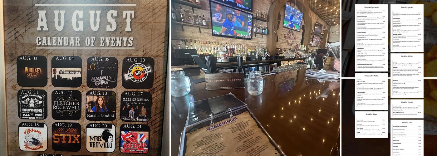 Firewater Saloon - Edison Park Menu