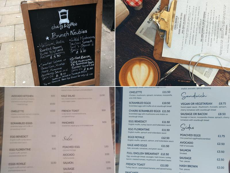 Chairs & Coffee Menu
