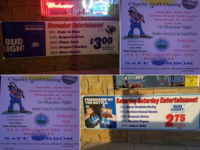 Corral Menu