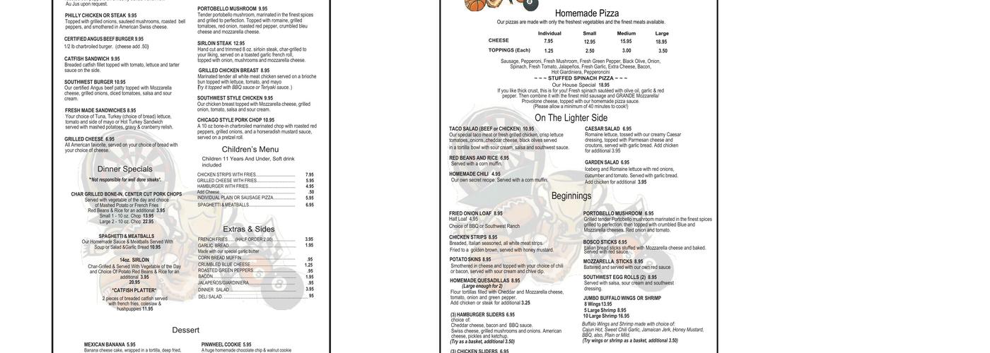 Tender Trap Menu