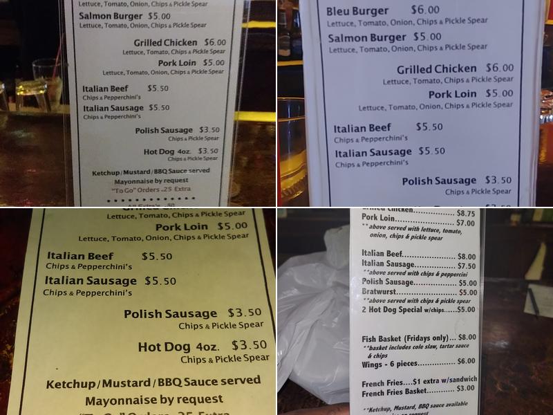 Freeh's Again Menu