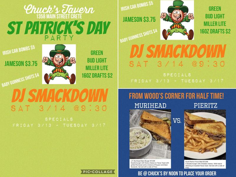 Chuck's Tavern Menu