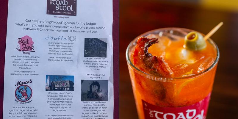 The Toadstool Pub Menu