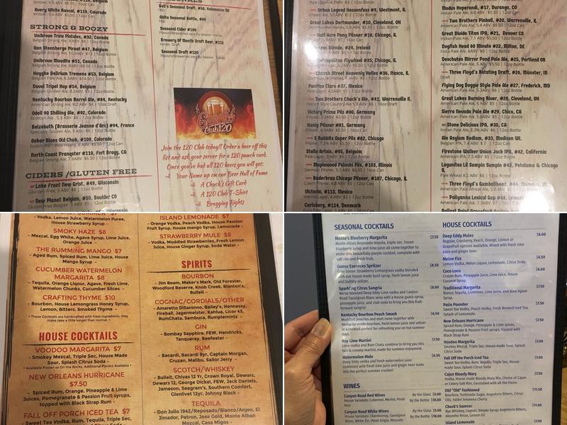 The Voodoo Lounge Menu