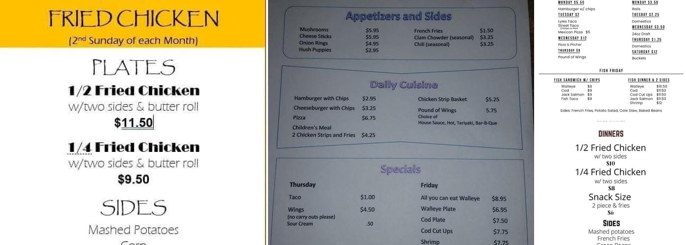 Lyle's Bar & Grill Menu