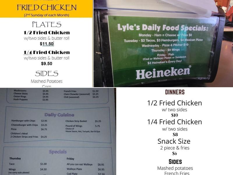 Lyle's Menu