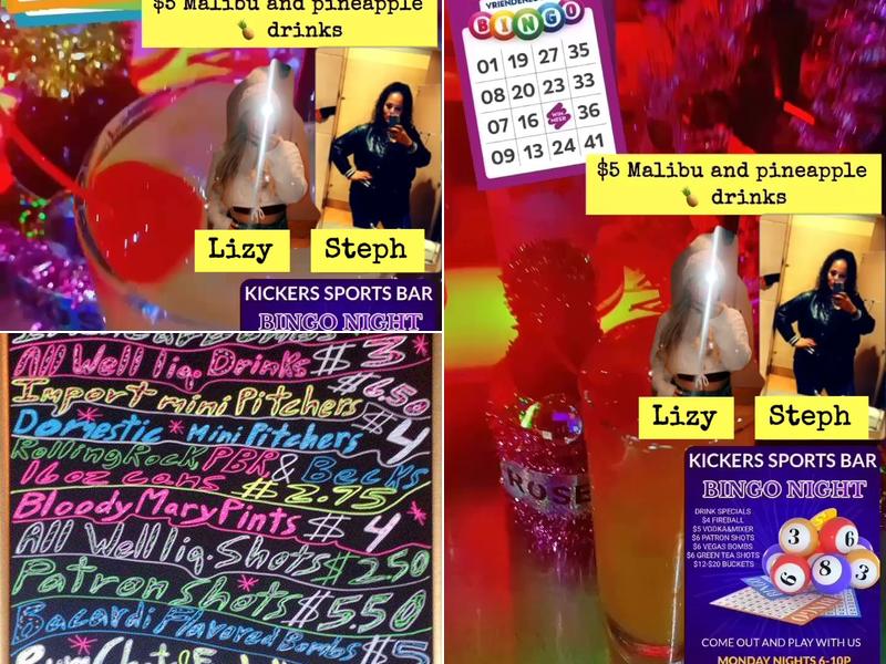 Kickers Sports Bar Menu