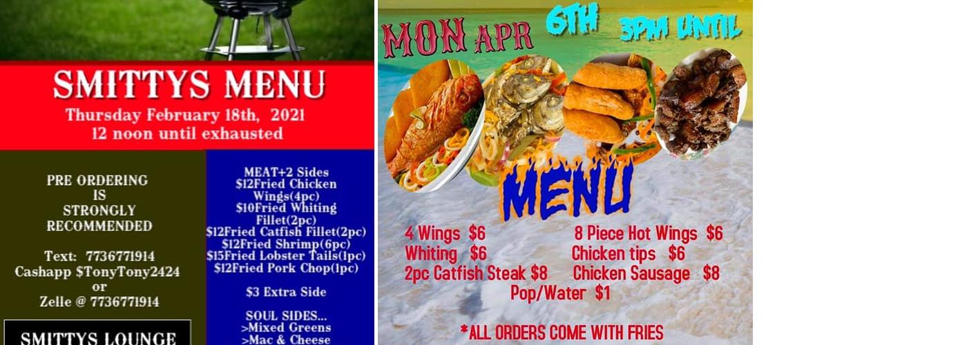 Smitty's Lounge Menu