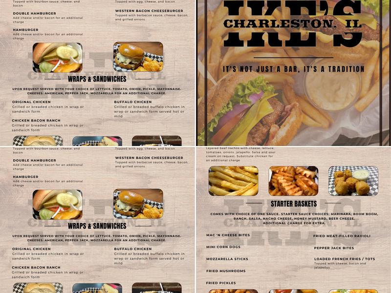 Ike's Menu