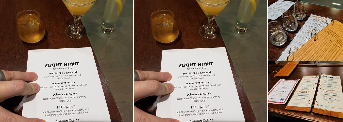 North Shore Distillery, LLC Menu