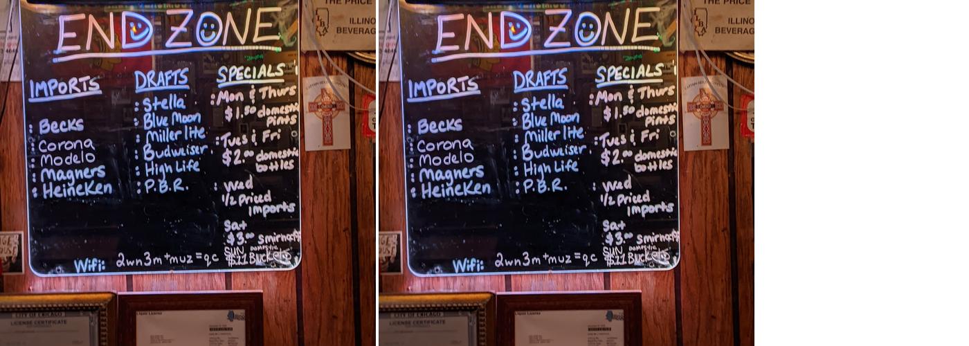 End Zone Menu