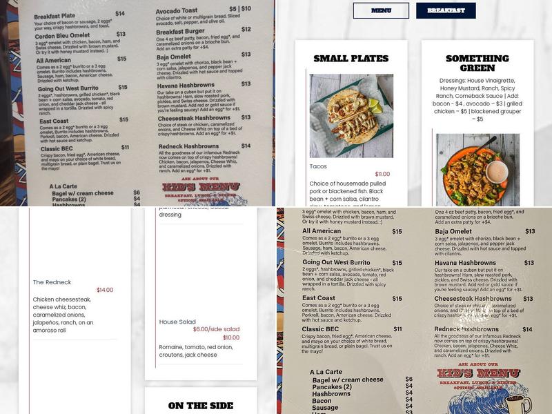 The Drop-In Bar & Deli Menu