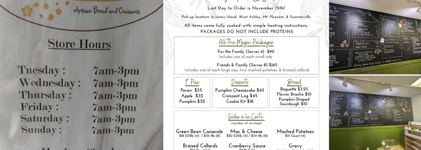 Baguette Magic Folly Rd Menu
