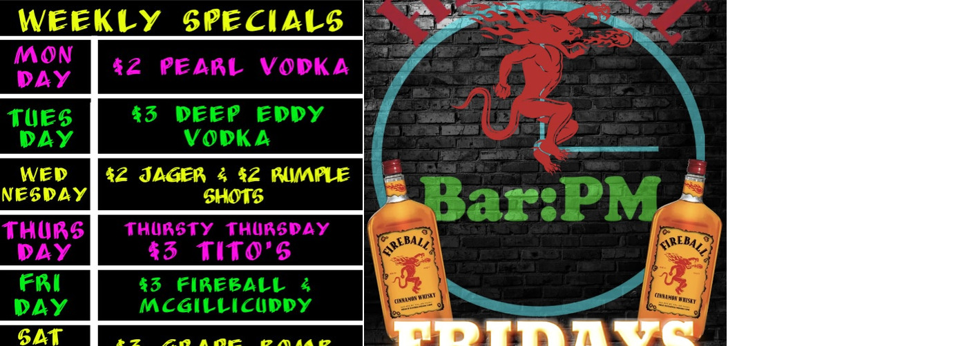 Bar:PM Menu