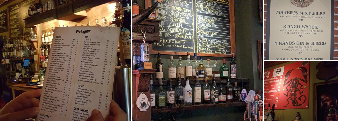 The Whiskey Ring Menu
