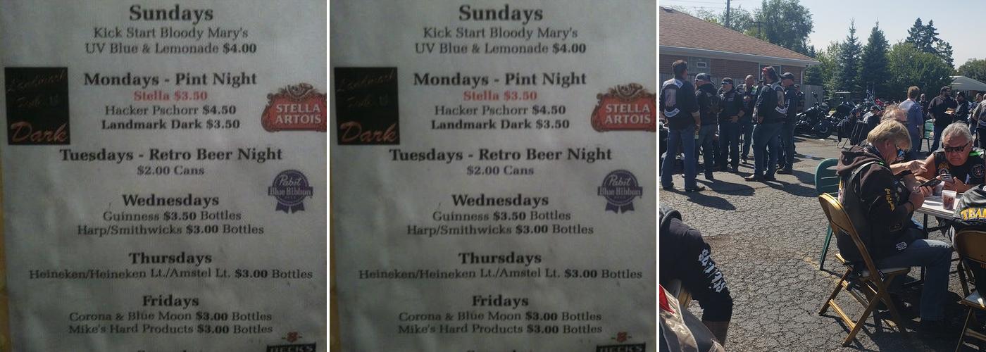 Landmark Pub Menu