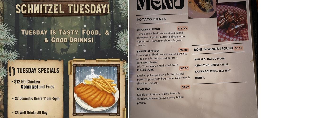 foxhole pub n grub Menu
