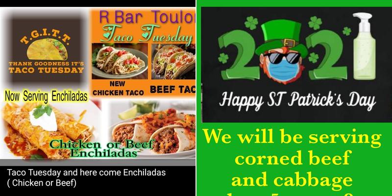 R Bar Menu