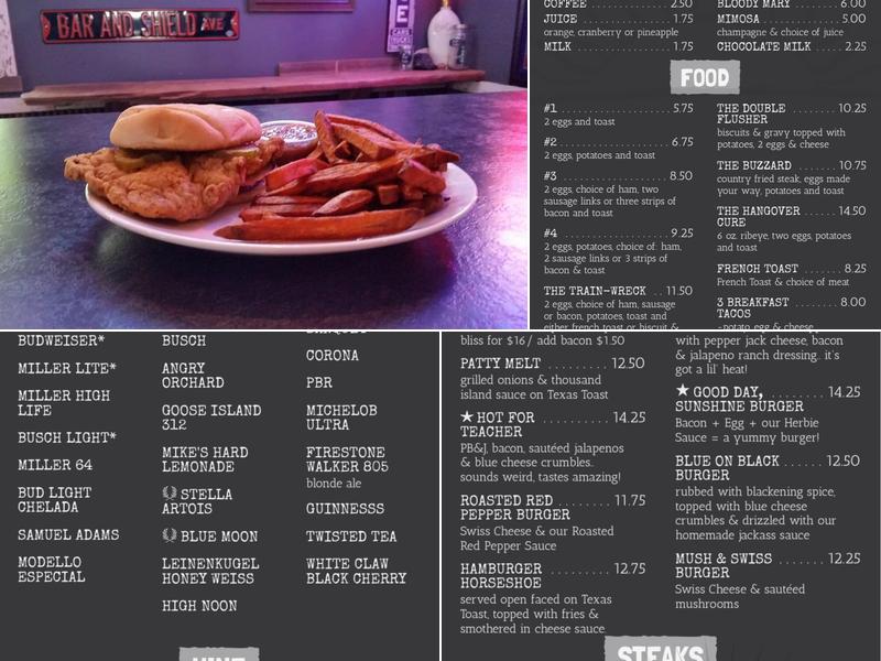 Catalpa Grove Tavern Menu