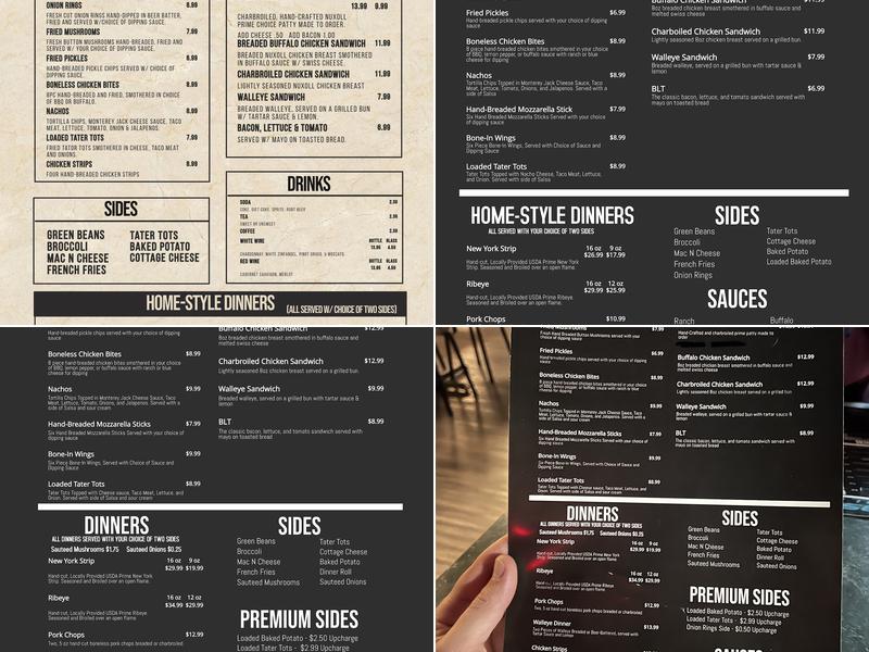 Chaser's Grill & Bar Menu