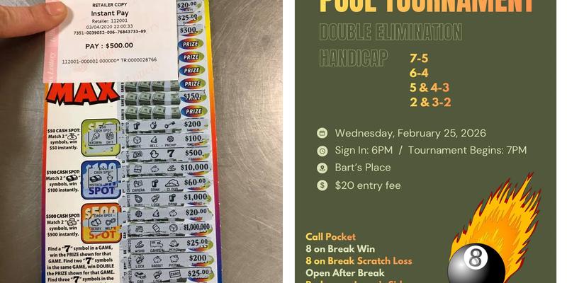 Bart's Place Menu